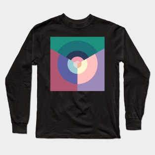 Various Color Schemes Circle Pattern Long Sleeve T-Shirt